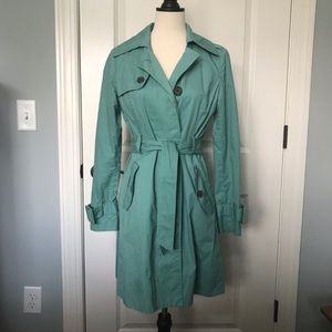 Lauren Conrad Teal Trench Coat